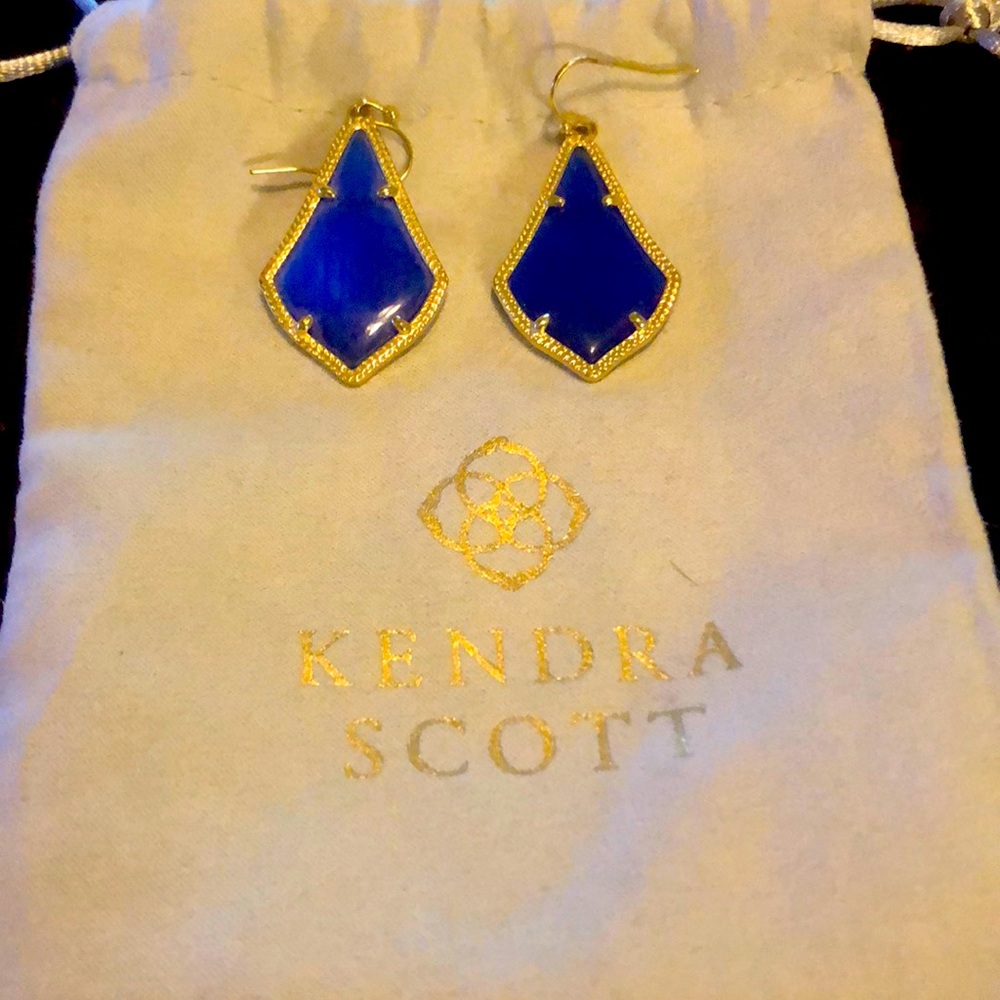 Kendra Scott Royal Blue Alex Earrings!